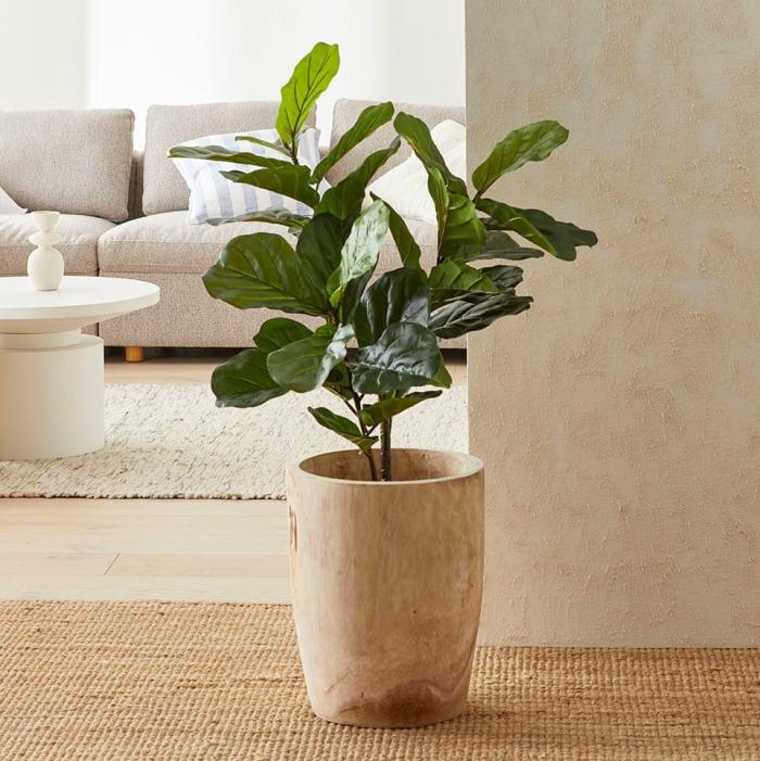 Artificial Plants, Flowers & Stems |  Fiddle Fig Potted Plant 120Cm Artificial Plants, Flowers & Stems Artificial Plants, Flowers & Stems