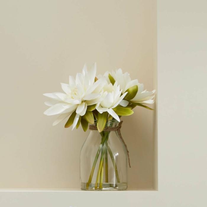 Artificial Plants, Flowers & Stems |  Fleurs Dans L’Eau White & Green Water Lilies Artificial Plants, Flowers & Stems Artificial Plants, Flowers & Stems