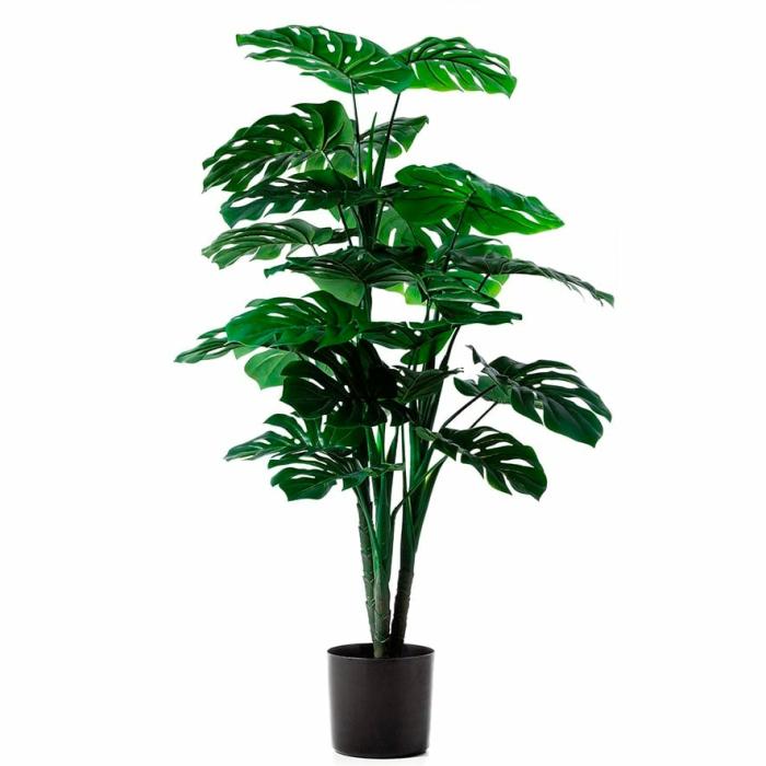 Artificial Plants, Flowers & Stems |  Monstera Potted Plant 120Cm Artificial Plants, Flowers & Stems Artificial Plants, Flowers & Stems