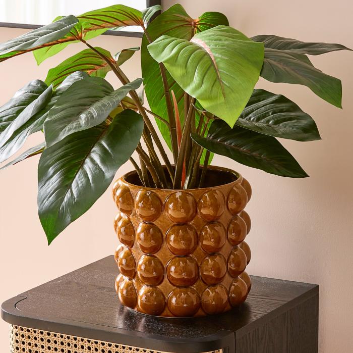 Artificial Plants, Flowers & Stems |  Red Philodendron Potted Plant 60Cm Artificial Plants, Flowers & Stems Artificial Plants, Flowers & Stems