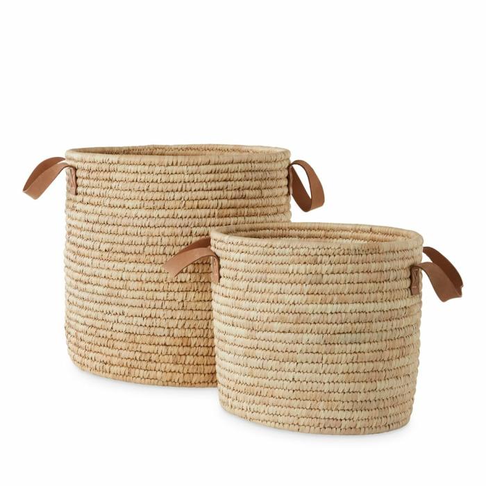 Baskets |  Masai Natural Round Baskets Baskets Baskets