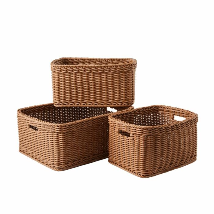 Baskets |  Ren Natural Rectangular Baskets Baskets Baskets