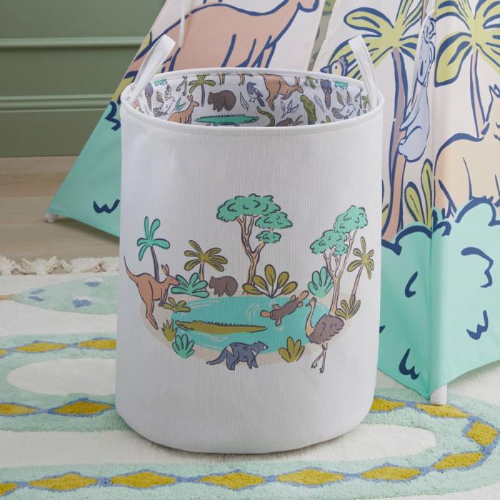 Baskets & Storage |  Animals Of Oz Printed Basket Baskets & Storage Baskets & Storage