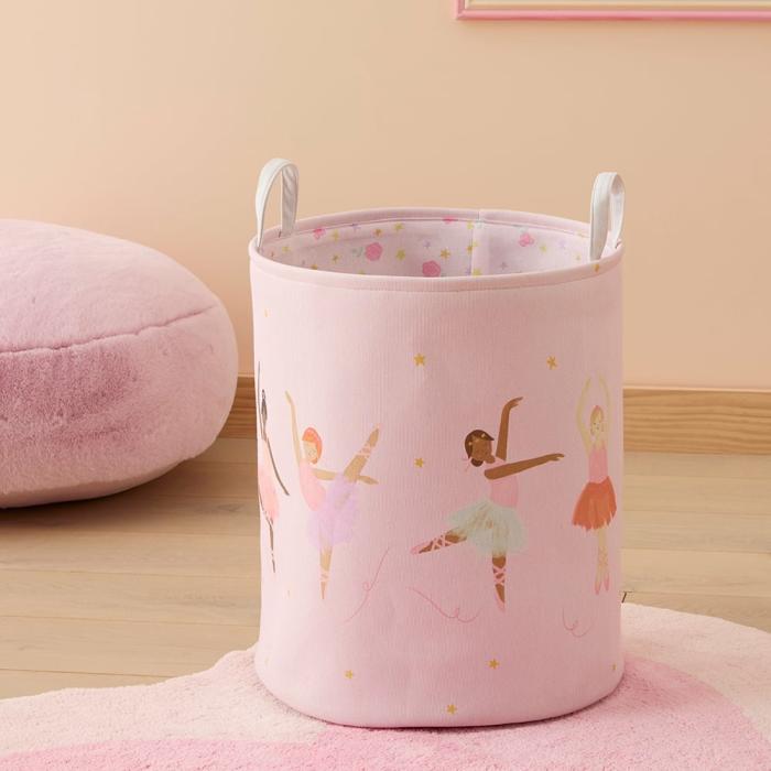 Baskets & Storage |  Ballerina Dreams Printed Basket Baskets & Storage Baskets & Storage