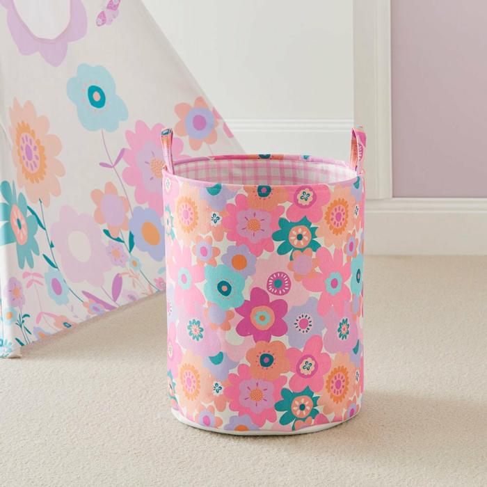 Baskets & Storage |  Designer Poppy Floral Printed Basket Baskets & Storage Baskets & Storage