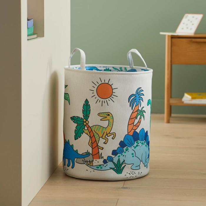 Baskets & Storage |  Happy Little Dinos Printed Basket Baskets & Storage Baskets & Storage