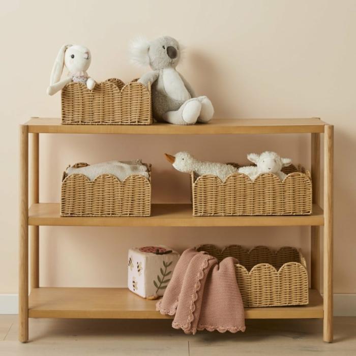 Baskets & Storage |  Sadie Natural Scallop Basket Baskets & Storage Baskets & Storage