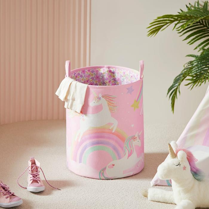 Baskets & Storage |  Unicorn Squad Printed Basket Baskets & Storage Baskets & Storage