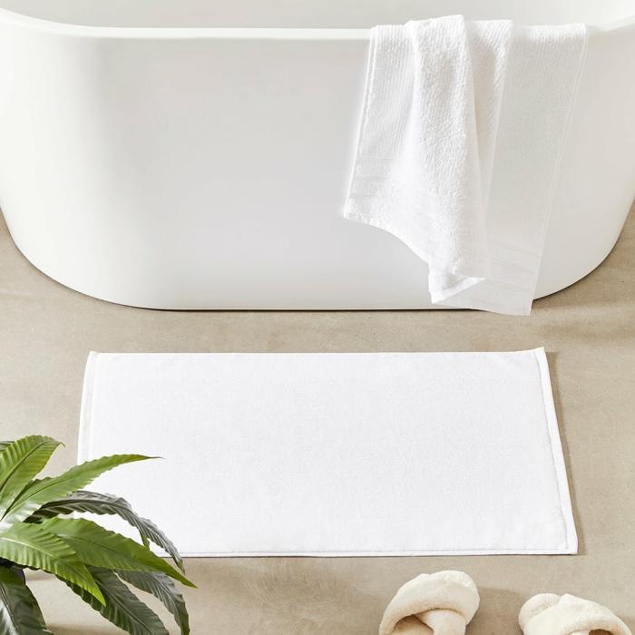 Bath Mats & Bath Runners |  Flinders White Bath Mat Bath Mats & Bath Runners Bath Mats & Bath Runners