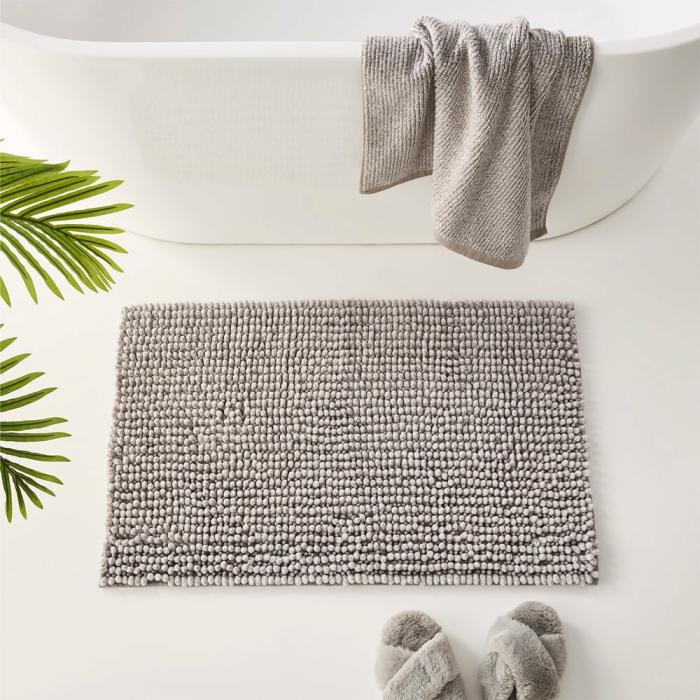 Bath Mats & Bath Runners |  Microplush Grey Marle Bobble Bath Mat Bath Mats & Bath Runners Bath Mats & Bath Runners