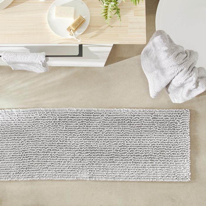 Bath Mats & Bath Runners |  Microplush Grey Marle Bobble Bath Runner Bath Mats & Bath Runners Bath Mats & Bath Runners