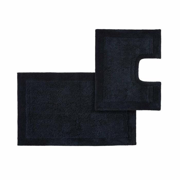 Bath Mats & Bath Runners |  Nicola Navy Combed Cotton Bath Mats Bath Mats & Bath Runners Bath Mats & Bath Runners