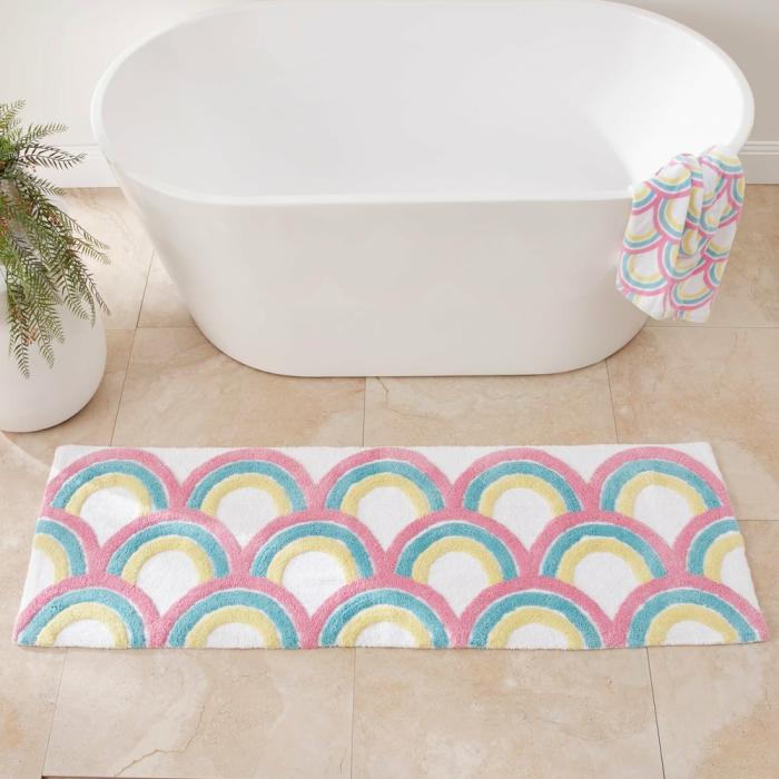 Bath Mats |  Rainbow Multi Bath Runner Bath Mats Bath Mats