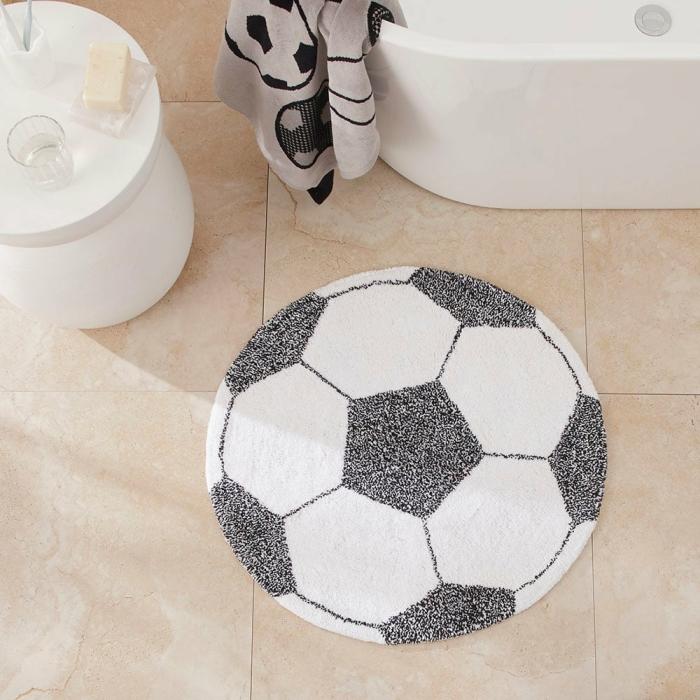 Bath Mats |  Soccer Ball Black & White Bath Mat Bath Mats Bath Mats