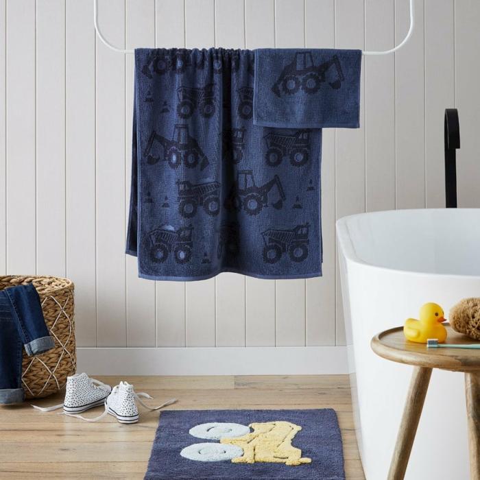 Bath Towels & Face Washers |  Construction Zone Navy Towel Range Bath Towels & Face Washers Bath Towels & Face Washers