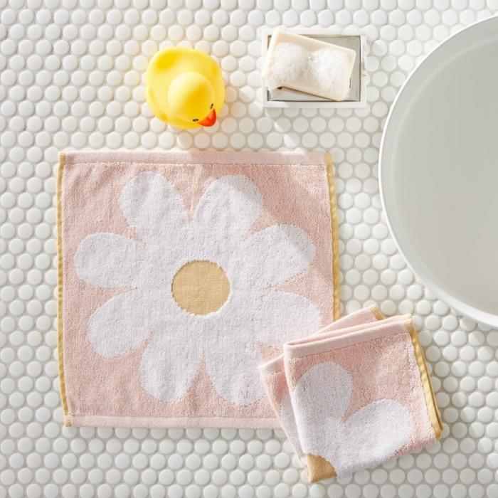 Bath Towels & Face Washers |  Daisy Floral Pink Face Washers Pack Of 2 Bath Towels & Face Washers Bath Towels & Face Washers