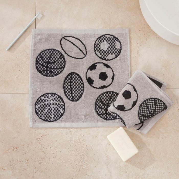 Bath Towels & Face Washers |  Game Day Grey Face Washers Pack Of 2 Bath Towels & Face Washers Bath Towels & Face Washers