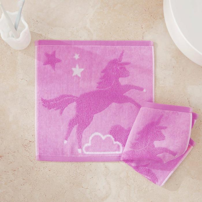 Bath Towels & Face Washers |  Unicorn Dreams Lilac Face Washers Pack Of 2 Bath Towels & Face Washers Bath Towels & Face Washers