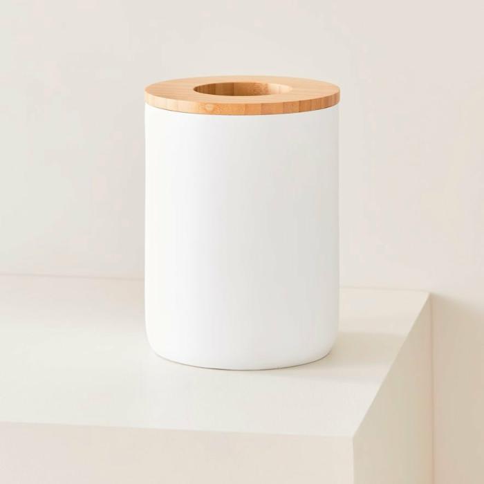 Bathroom Accessories |  Clayton White Bathroom Bin Bathroom & Laundry Bathroom Accessories