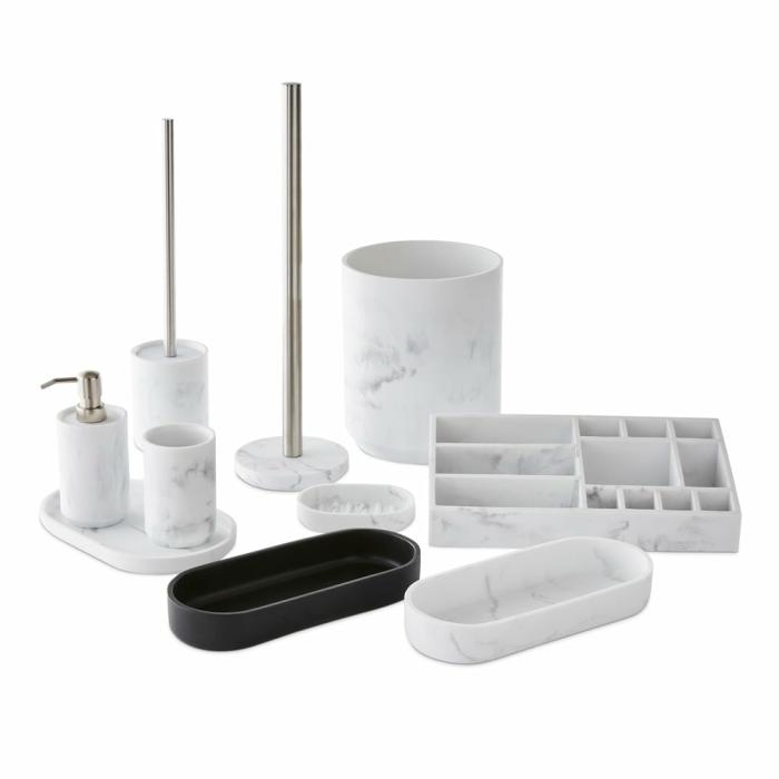 Bathroom Accessories |  Mayfair Marble & Silver Bathroom Accessories Bathroom & Laundry Bathroom Accessories