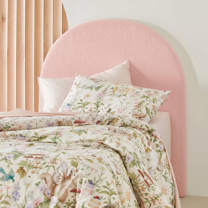 Beds & Bedheads |  Brady Pink Boucle Bedhead Beds & Bedheads Beds & Bedheads