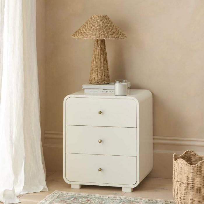 Bedside Tables |  Berkley Ivory Bedside Table Bedroom Furniture Bedside Tables