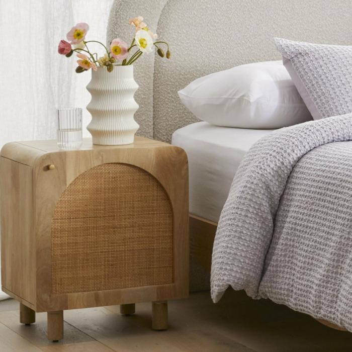 Bedside Tables |  Bodhi Natural Bedside Table Bedroom Furniture Bedside Tables