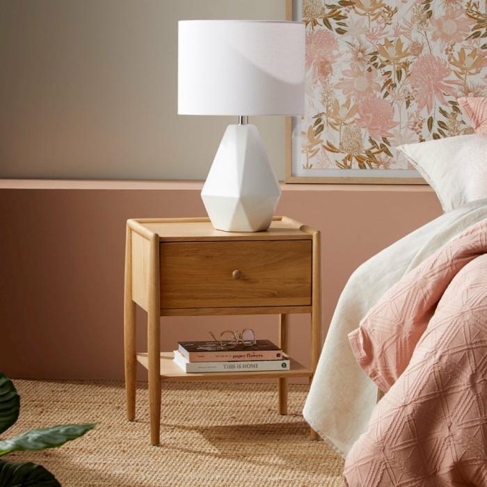 Bedside Tables |  Dallas Oak Bedside Table Bedroom Furniture Bedside Tables