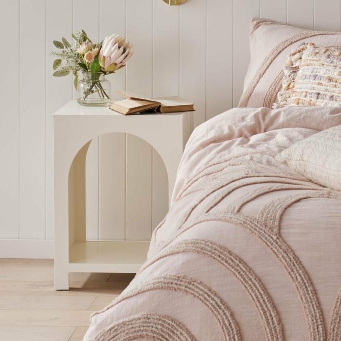 Bedside Tables |  Lana Ivory Bedside Table Bedroom Furniture Bedside Tables