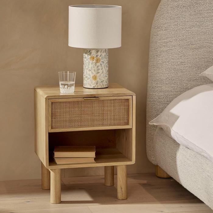 Bedside Tables |  Noa Natural Bedside Table Bedroom Furniture Bedside Tables