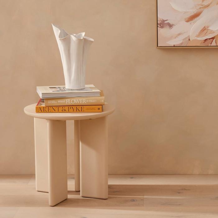 Bedside Tables |  Parker Almond Side Table Bedroom Furniture Bedside Tables