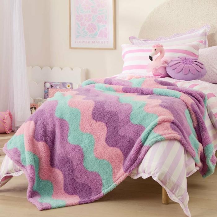 Blankets |  Sammy Wave Sherpa Blanket Blankets Blankets