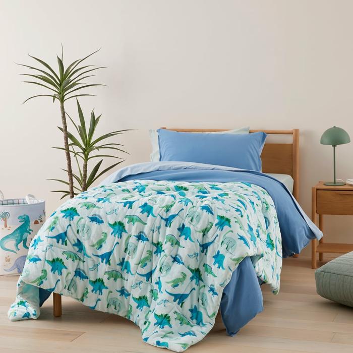 Blankets |  Super Cuddly Mint Dino Mates Blanket Blankets Blankets