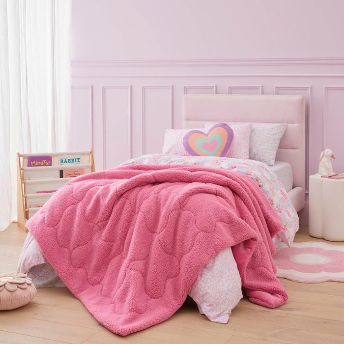 Blankets |  Teddy Fuchsia Blanket Blankets Blankets