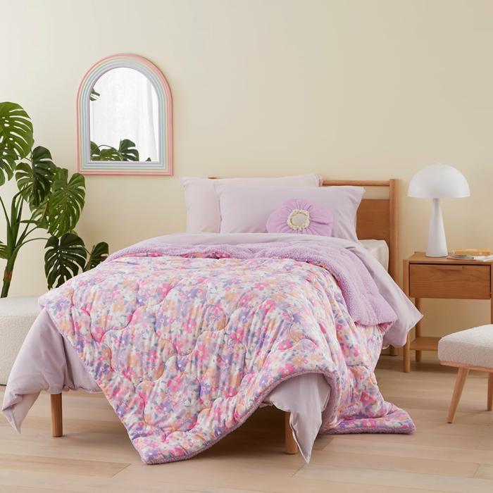 Blankets |  Teddy Lavender Meadow Blanket Blankets Blankets