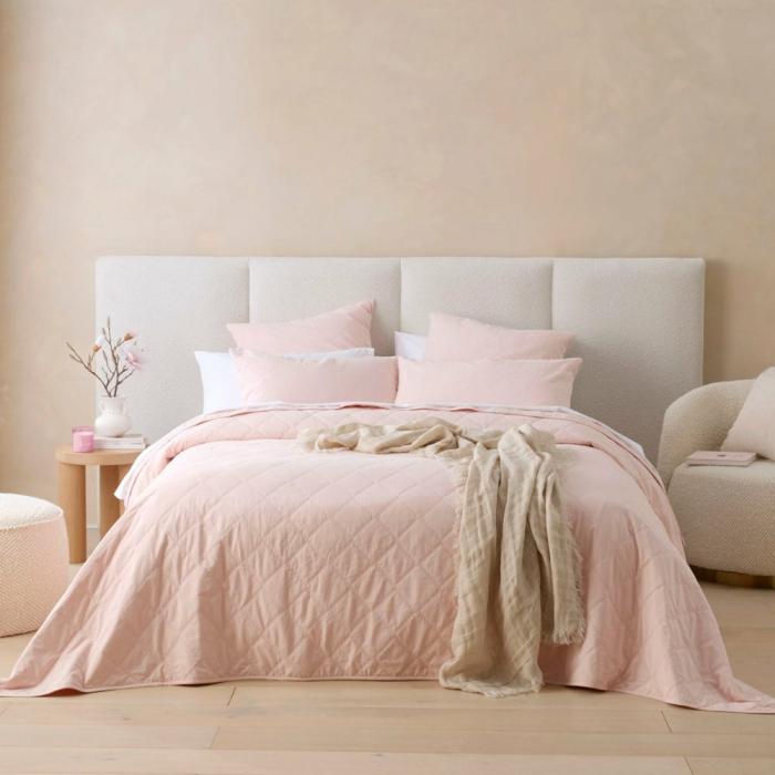 Coverlets |  Stonewashed Cotton Blossom Quilted Coverlet Separates Bedlinen Coverlets