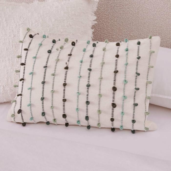 Cushions |  Babylon Green Loop Cushion Cushions Cushions