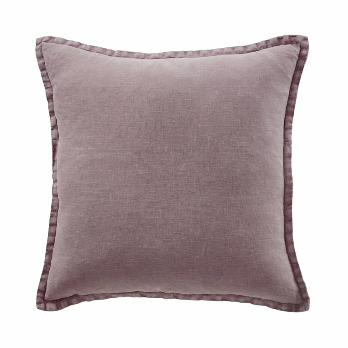 Cushions |  Belgian Elderberry Vintage Washed Linen Cushion Cushions Cushions