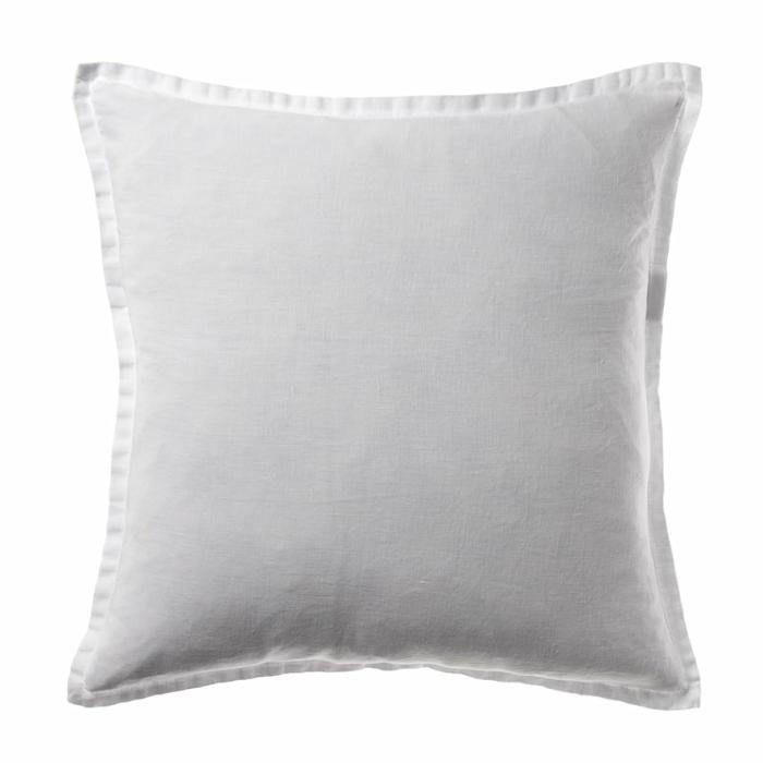 Cushions |  Belgian White Vintage Washed Linen Cushion Cushions Cushions