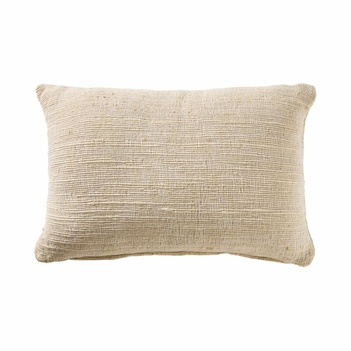 Cushions |  Caspian Natural & White Long Cushion Cushions Cushions