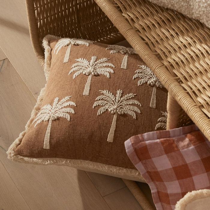 Cushions |  Coconut Palm Brown Cushion Cushions