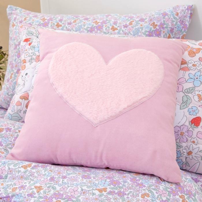 Cushions |  Fluffy Heart Faux Fur Cushion Cushions Cushions