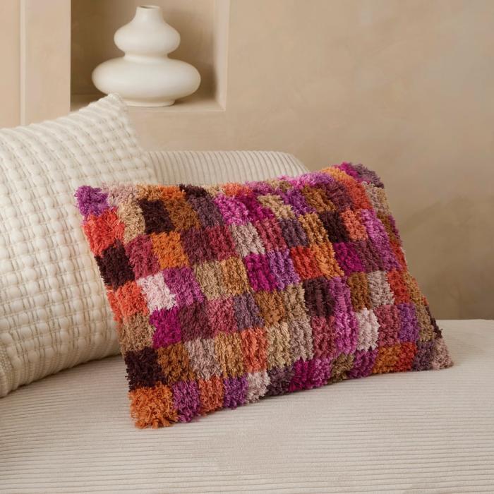 Cushions |  Hadley Spiced Berry Check Cushion Cushions Cushions