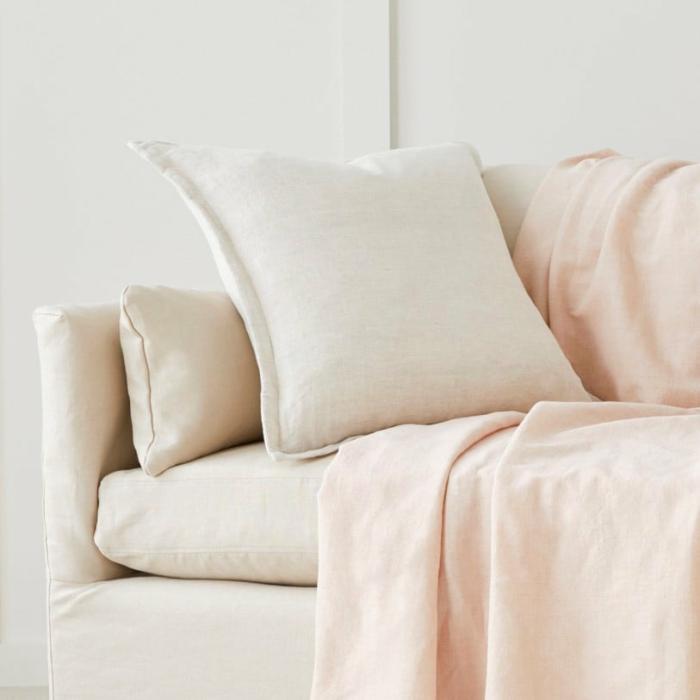 Cushions |  Jamie Linen Natural Cotton Cushion Cushions Cushions