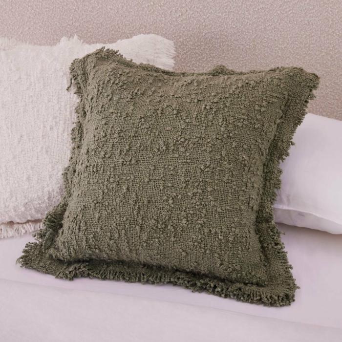 Cushions |  Leiden Olive Boucle Cushion Cushions Cushions