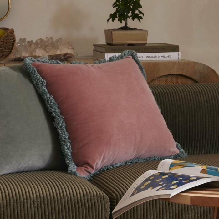 Cushions |  Mirri Pink Velvet Cushion Cushions Cushions