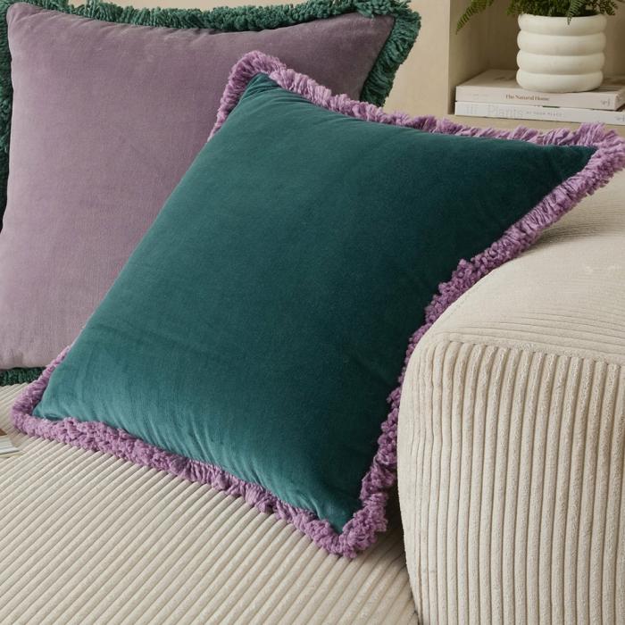 Cushions |  Mirri Teal Velvet Cushion Cushions Cushions