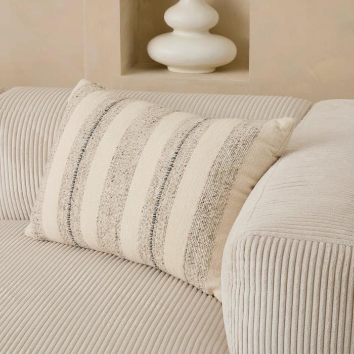 Cushions |  Monroe Natural Stripe Cushion Cushions Cushions