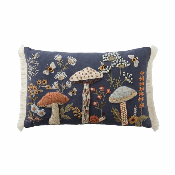 Cushions |  Mushroom Blue Cushion Cushions Cushions