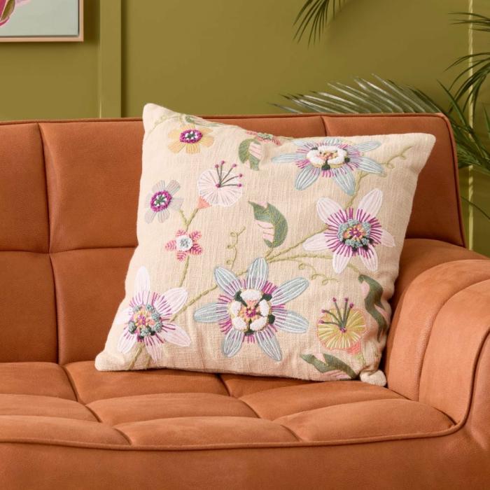 Cushions |  Passiflora Natural Cushion Cushions Cushions